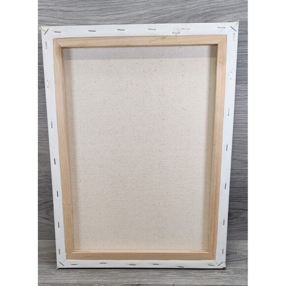 12x16 Painting On Canvas "Window, Tree and Cat" Americana-Unknown Artist - Picture 2 of 10